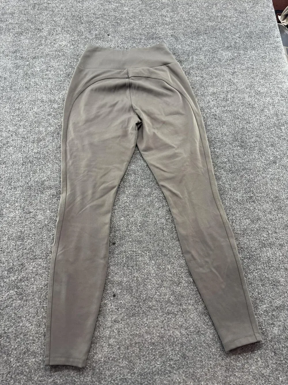 Athleta Headlands Hybrid Moto Tight Leggings Womens 4 Green Ankle Zip Pockets